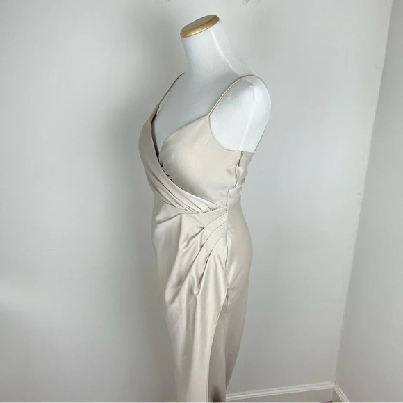 BHLDN Freya Satin Charmeuse Dress Anthropologie Size 2 - Picture 7 of 16